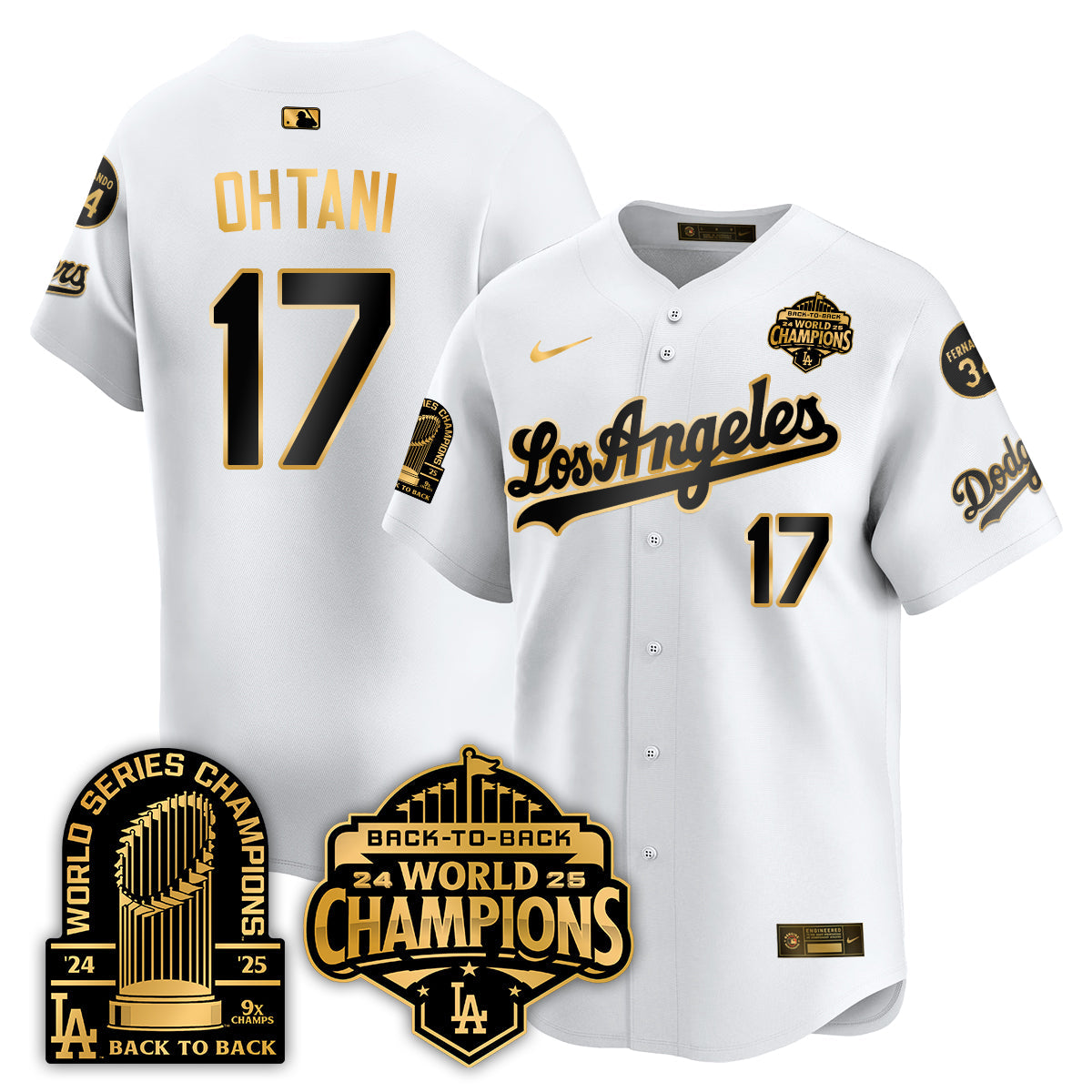 LAD Alternate  Vapor Limited Jersey - 9x Champs - All Stitched-DTD