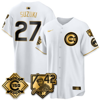 CHC 150th Anniversary & Jackie Robinson Day Patch Vapor Premier Limited Jersey - All Stitched-DTD