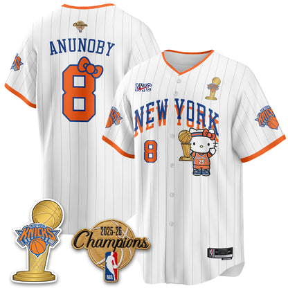 NYK 2026 NBA Champions x Meow Kitty Vapor Jersey - Stitched-DTD