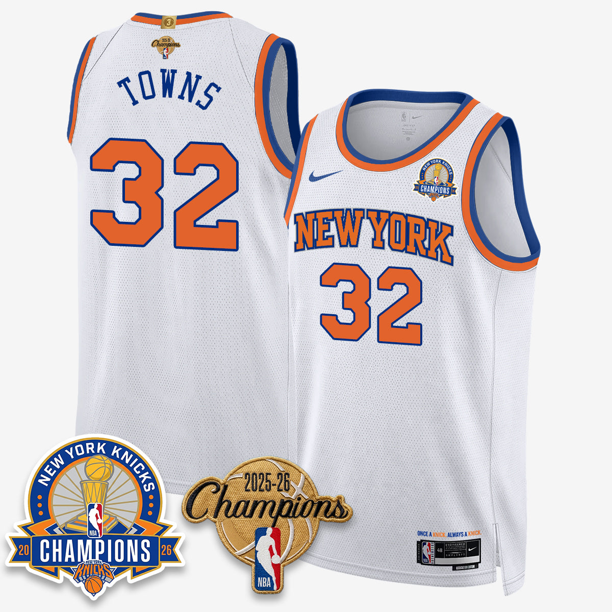 NYK 2026 Basketball Champions Special Edition Vapor Jersey V2- Stitched-DTD