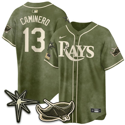 TB New Era Olive 2026 Armed Forces Day Jersey - All Stitched-DTD