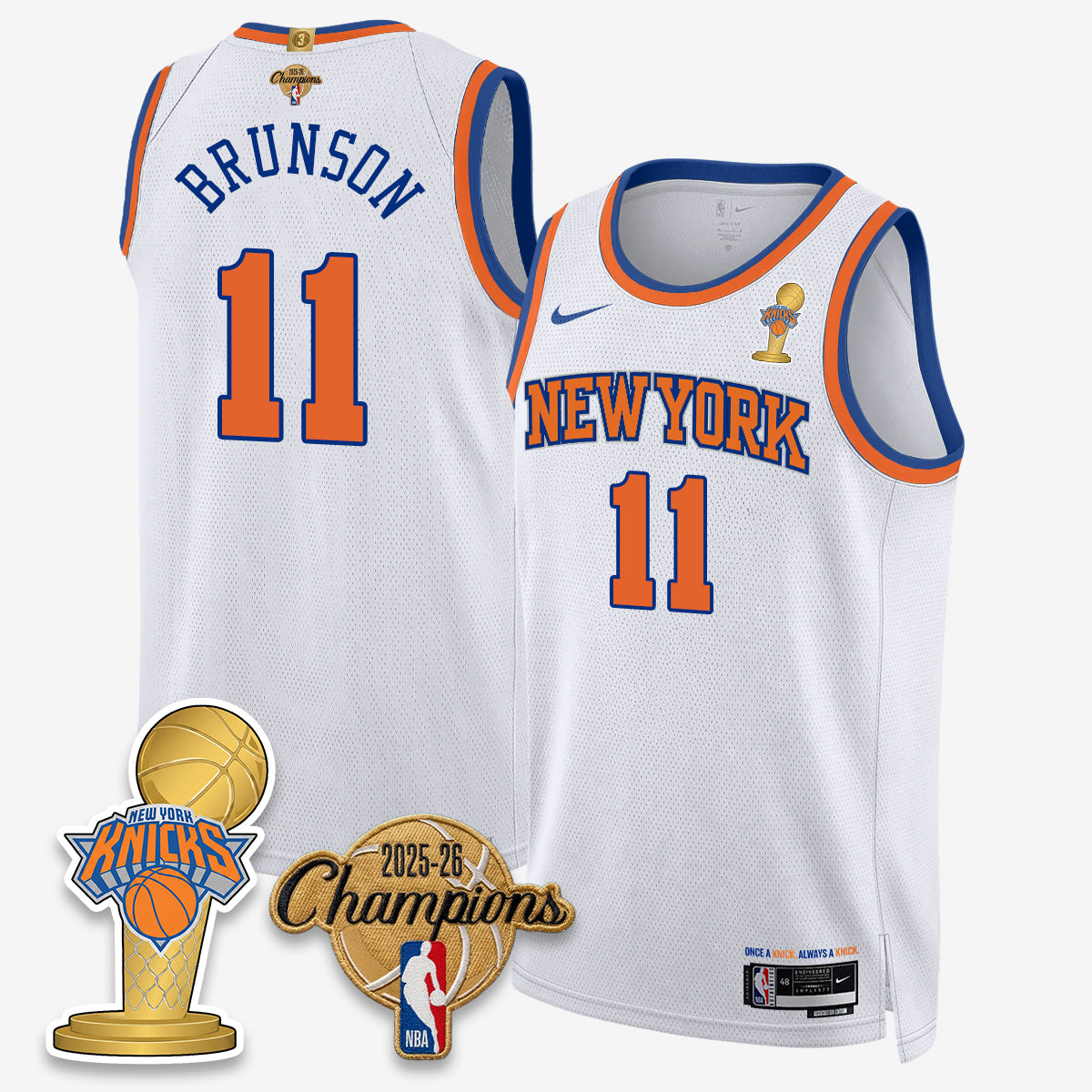 NYK 2026 Basketball Champions Vapor Jersey - Stitched-DTD