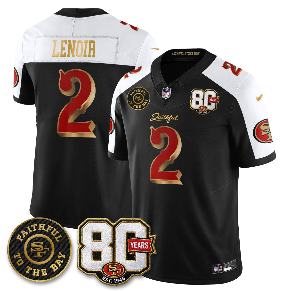 SF “Rivalries” Vapor Limited Jersey - Faithful To The Bay Patch - All Stitched-DTD