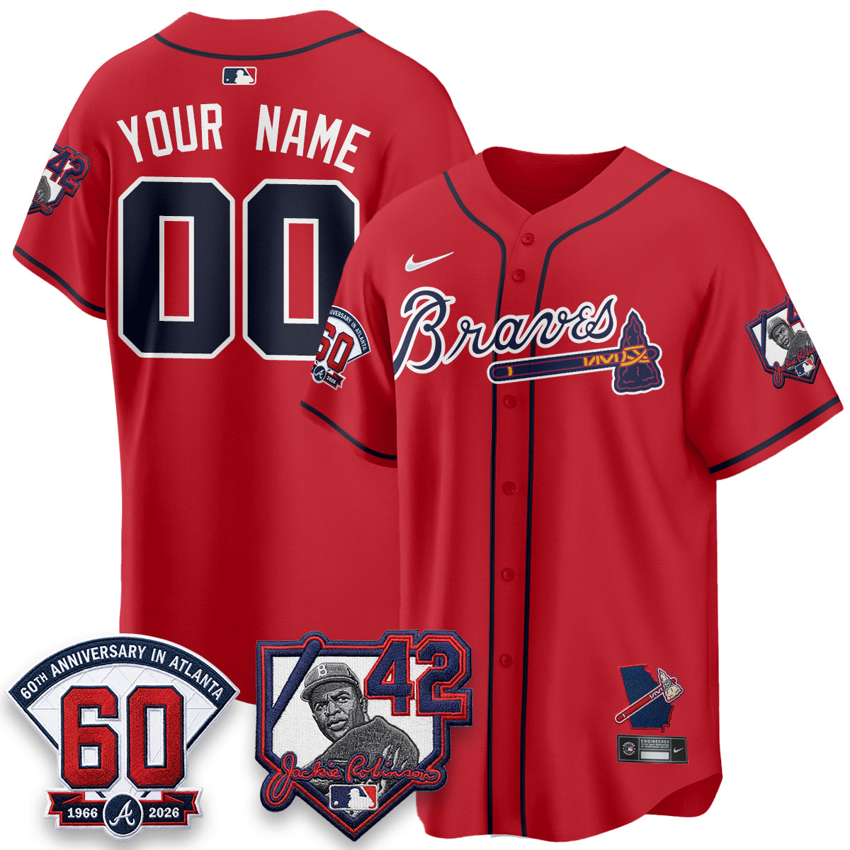 ATL 2026 Jackie Robinson Day Vapor Limited Custom Jersey - All Stitched-DTD