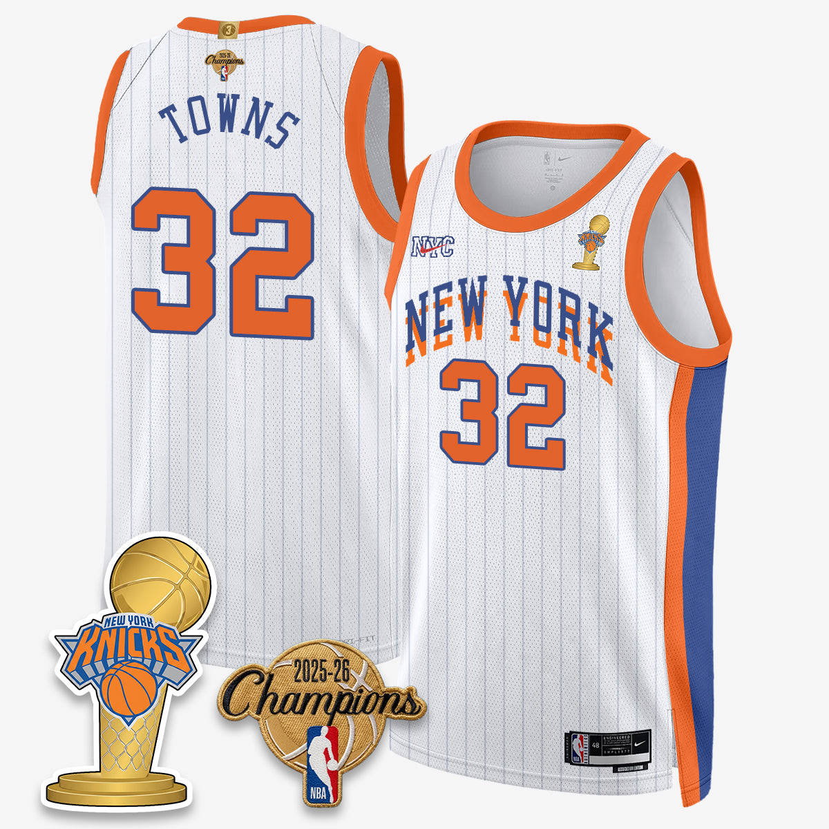 NYK 2026 Basketball Champions Vapor Jersey - Stitched-DTD