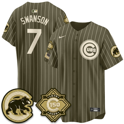 CHC New Era Olive 2026 Armed Forces Day Jersey -All Stitched-DTD