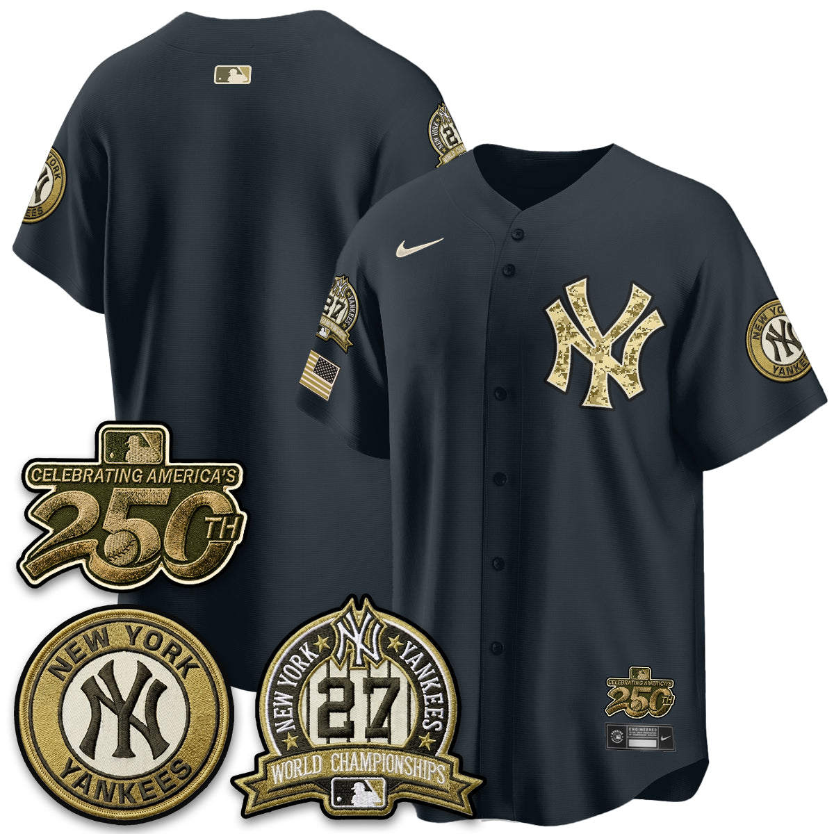 NYY Salute to Service 2026 Vapor Limited Jersey - Stitched-DTD