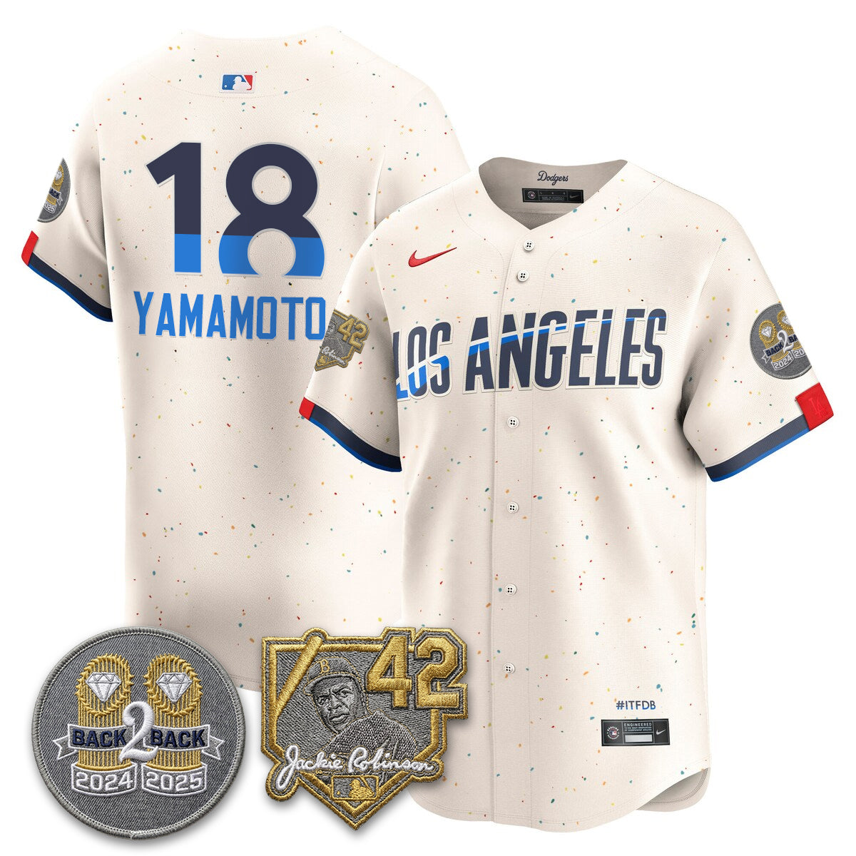LAD -  2026 Jackie Robinson Day Vapor Limited Jersey - All Stitched-DTD