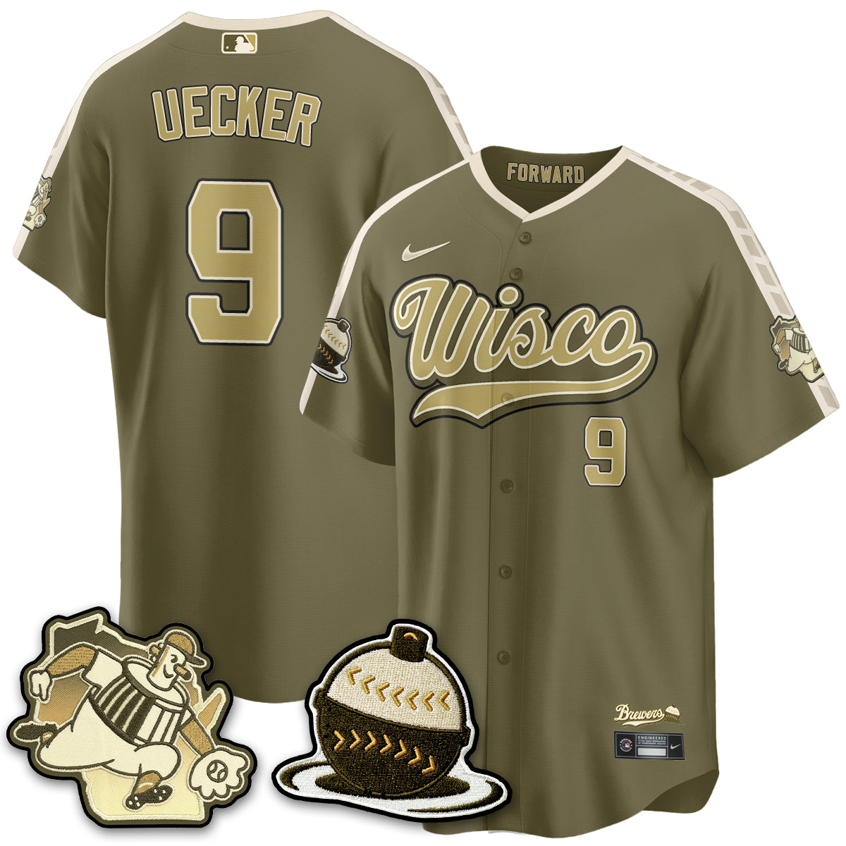 MIL New Era Olive 2026 Armed Forces Day Jersey - All Stitched-DTD