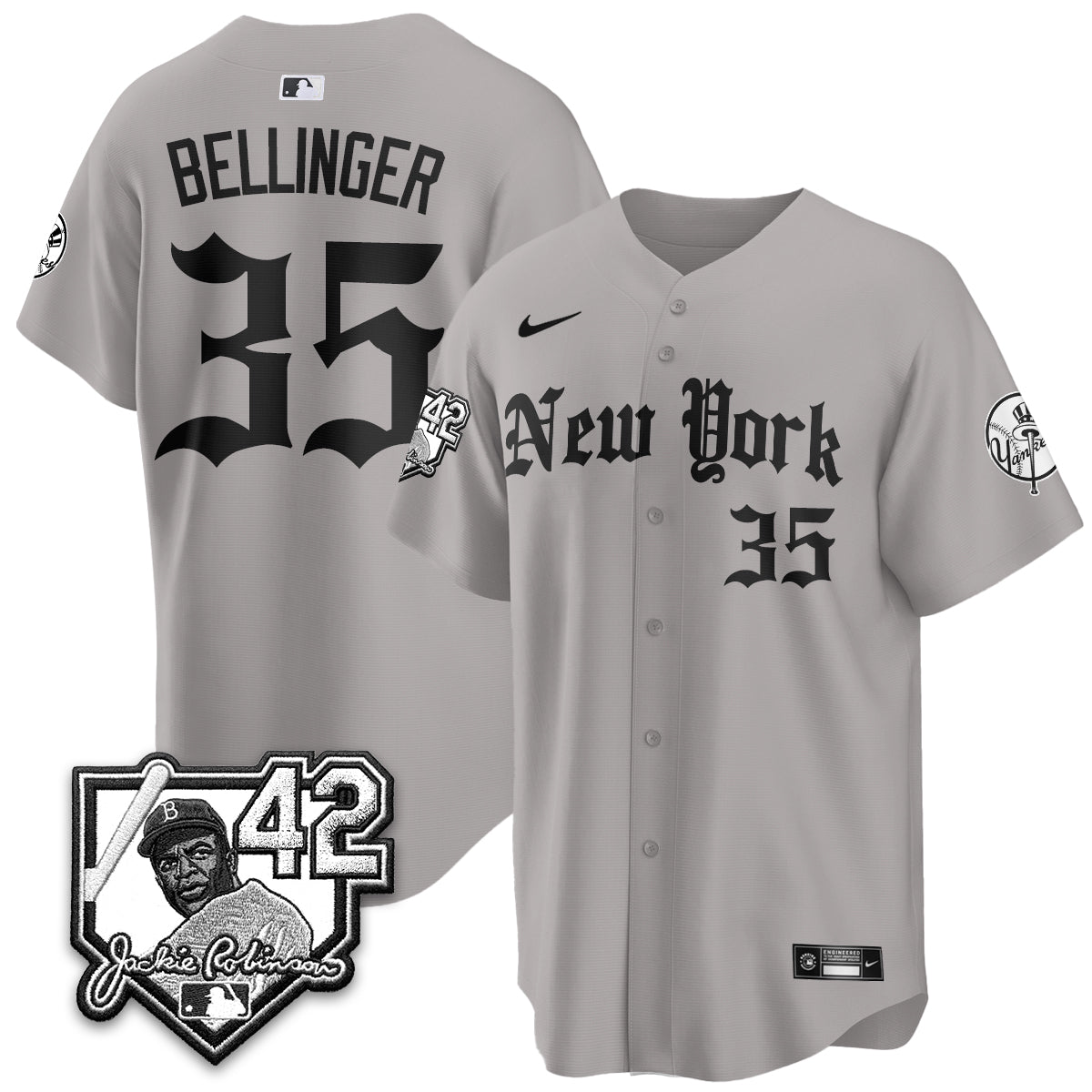 NYY 2026 Jackie Robinson Day Gothic Vapor Limited Jersey - All Stitched-DTD