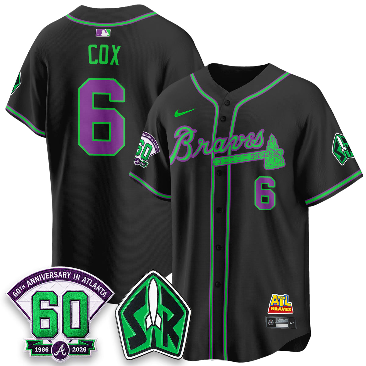 ATL 60th Anniversary Space Ranger Edition Vapor Limited Jersey - All Stitched-DTD