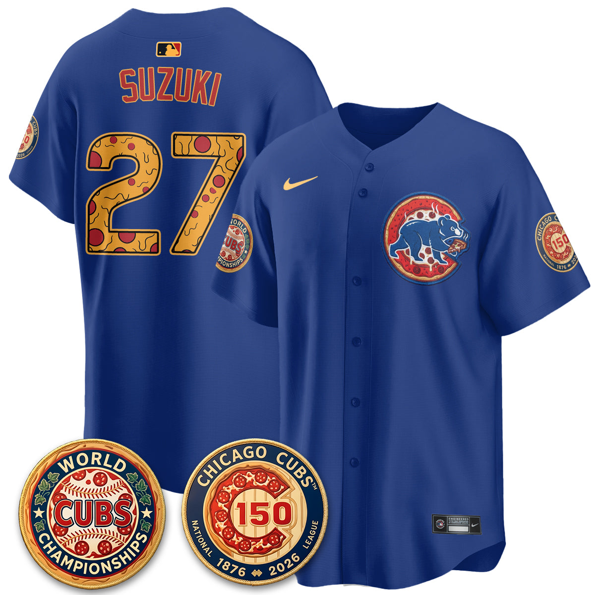 CHC Deep Dish Pizza Vapor Limited Jersey - Stitched-DTD
