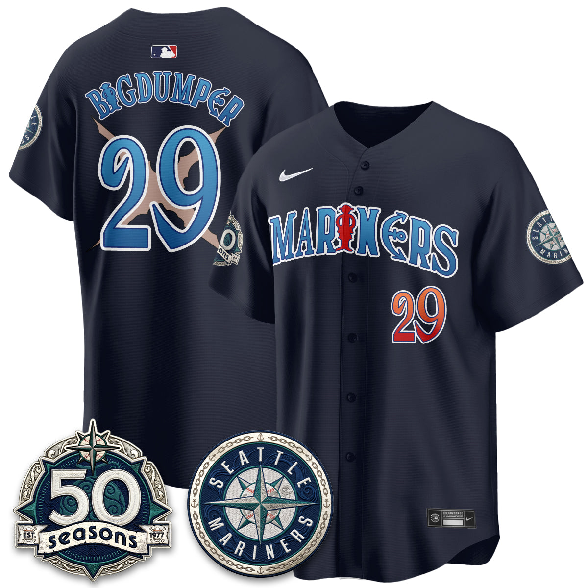 SEA x Japanese Cartoon Vapor Limited Jersey - Stitched-DTD