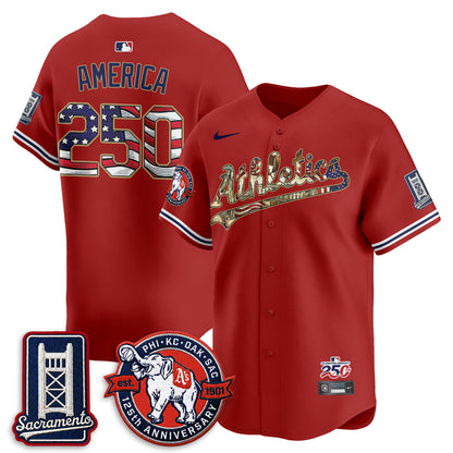 OAK  2026 Independence Day USA Vapor Jersey - Stitched-DTD