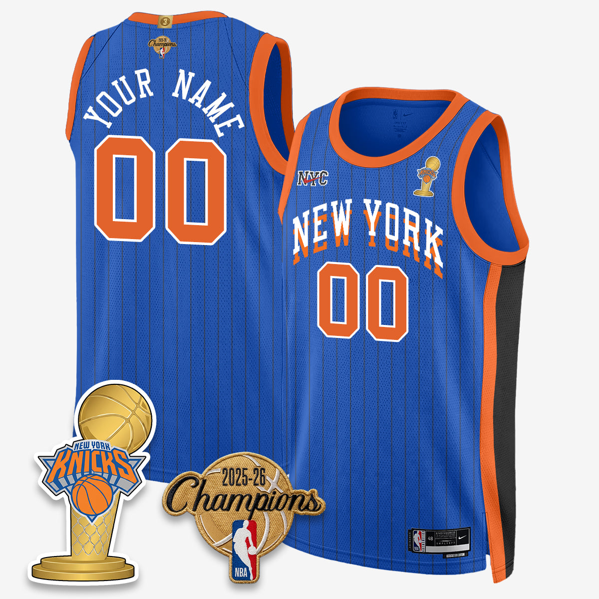 NYK 2026 Basketball Champions Vapor Custom Jersey - Stitched-DTD