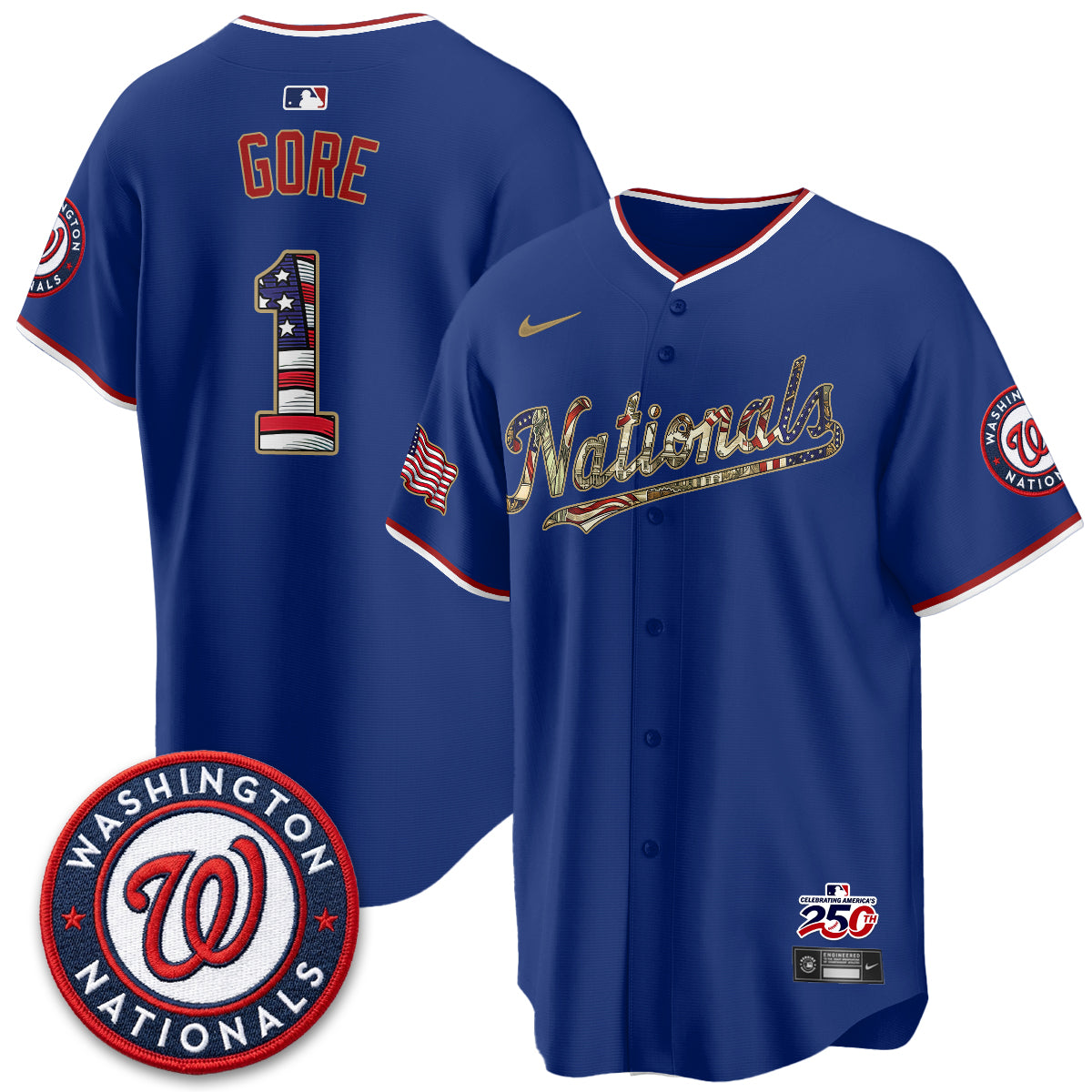WSH 2026 Independence Day USA Vapor Jersey - Stitched-DTD