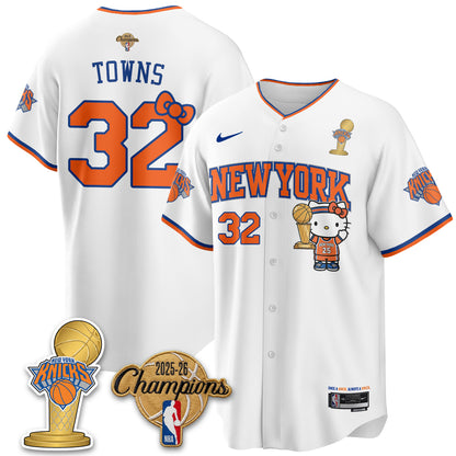 NYK 2026 NBA Champions x Meow Kitty Vapor Jersey - Stitched-DTD