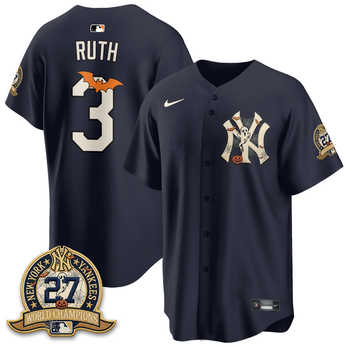 NYY Halloween 2026 Vapor Limited Jersey - Stitched-DTD