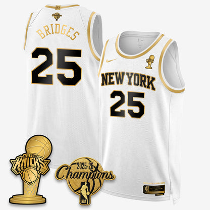NYK 2026 NBA Champions Gold Edition Vapor Jersey - Stitched-DTD