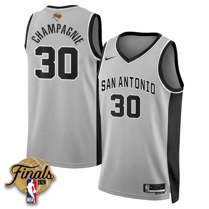 SAS 2026 NBA Western Conference Champions Vapor Jersey V2- Stitched-DTD