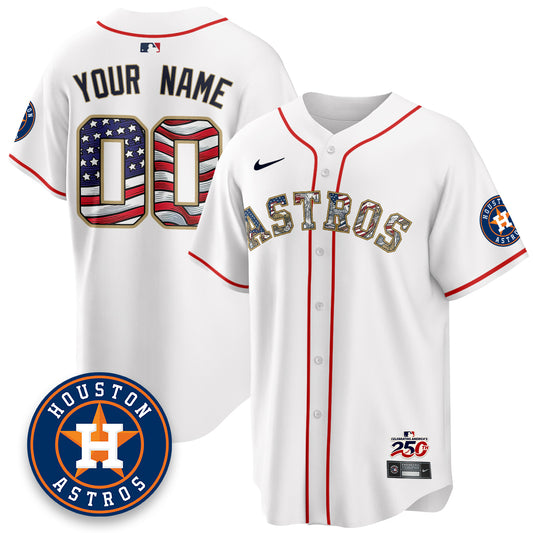 HOU 2026 Independence Day USA Vapor Limited Custom Jersey - Stitched-DTD