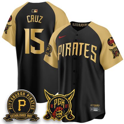 PIT 2026 City Connect Vapor Limited Jersey - Cobra & Est 1887 Patch - All Stitched-DTD