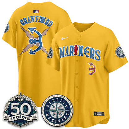 SEA x Japanese Cartoon Vapor Limited Jersey - Stitched-DTD