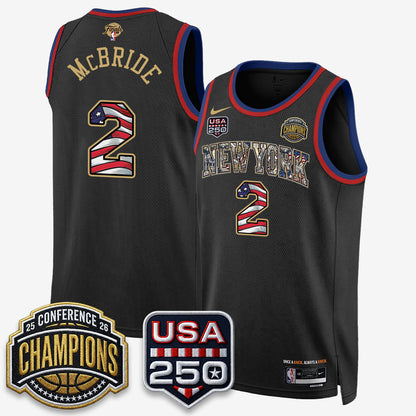 NYK 2026 NBA Eastern Conference Champions x Fourth of July Vapor Jersey - Stitched-DTD