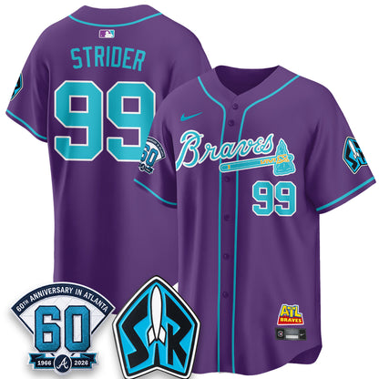 ATL 60th Anniversary Space Ranger Edition Vapor Limited Jersey - All Stitched-DTD