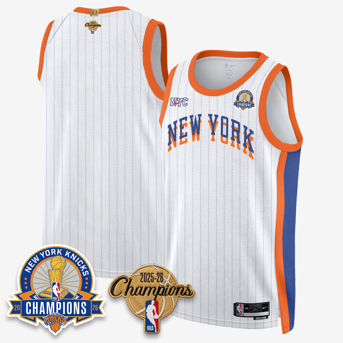 NYK 2026 Basketball Champions Special Edition Vapor Jersey V2- Stitched-DTD