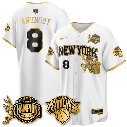 NYK 2026 NBA Finals x Bunny Vapor Jersey V2- Stitched-DTD