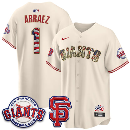 San Francisco Giants2026 Independence Day USA Jersey - All Stitched-DTD