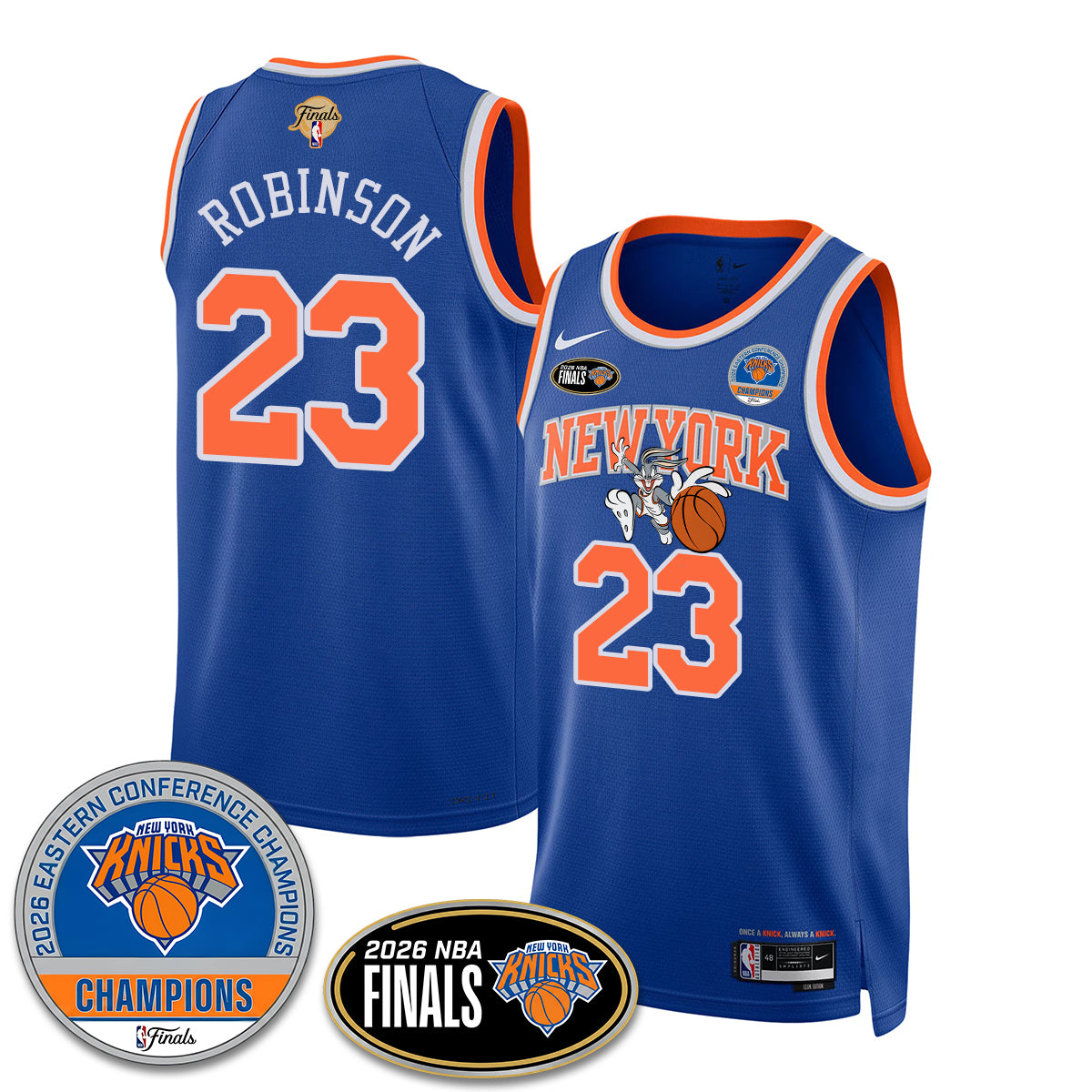 NYK 2026 NBA Eastern Conference Champions x Bunny Vapor Jersey - Stitched-DTD