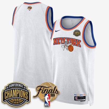 NYK 2026 NBA Eastern Conference Champions x Looney Tunes Vapor Jersey V2- Stitched-DTD