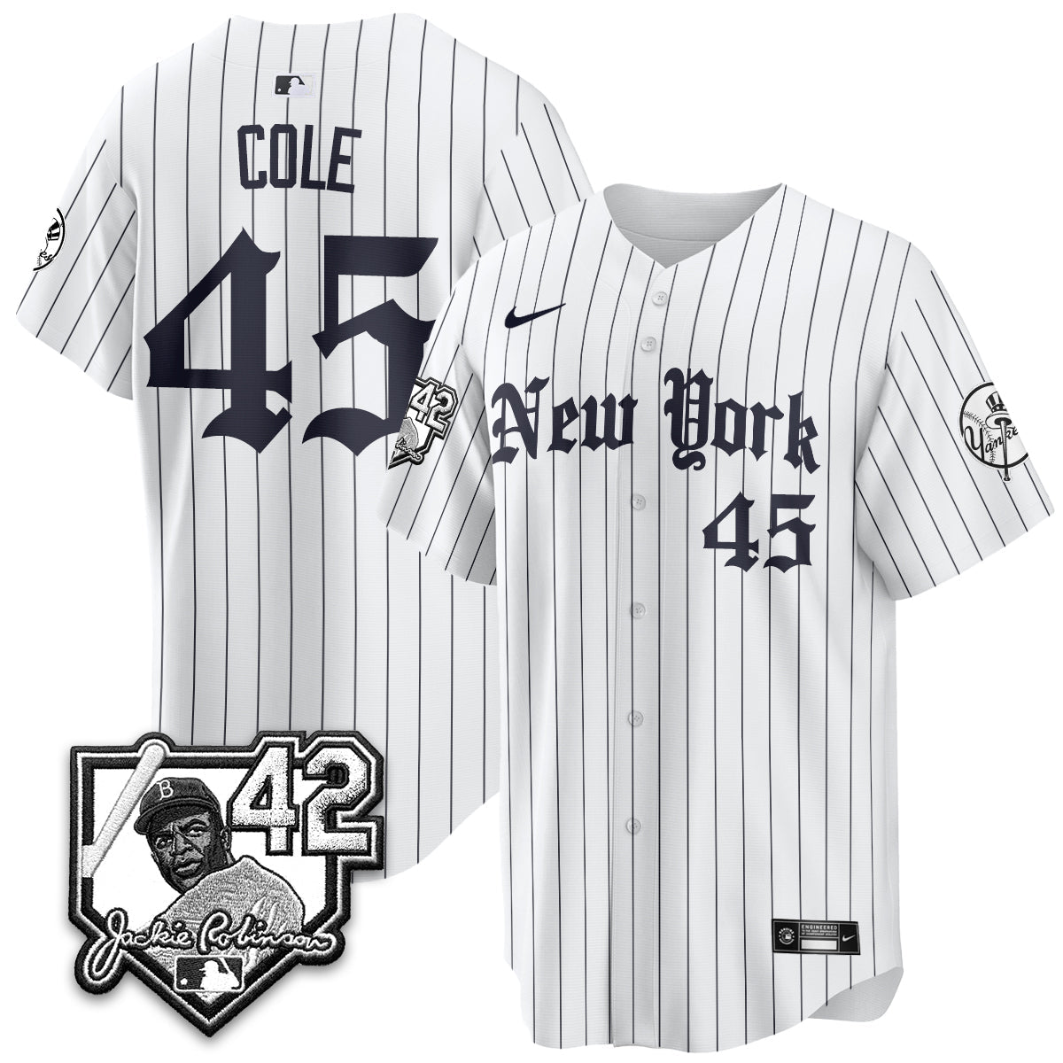 NYY 2026 Jackie Robinson Day Gothic Vapor Limited Jersey - All Stitched-DTD