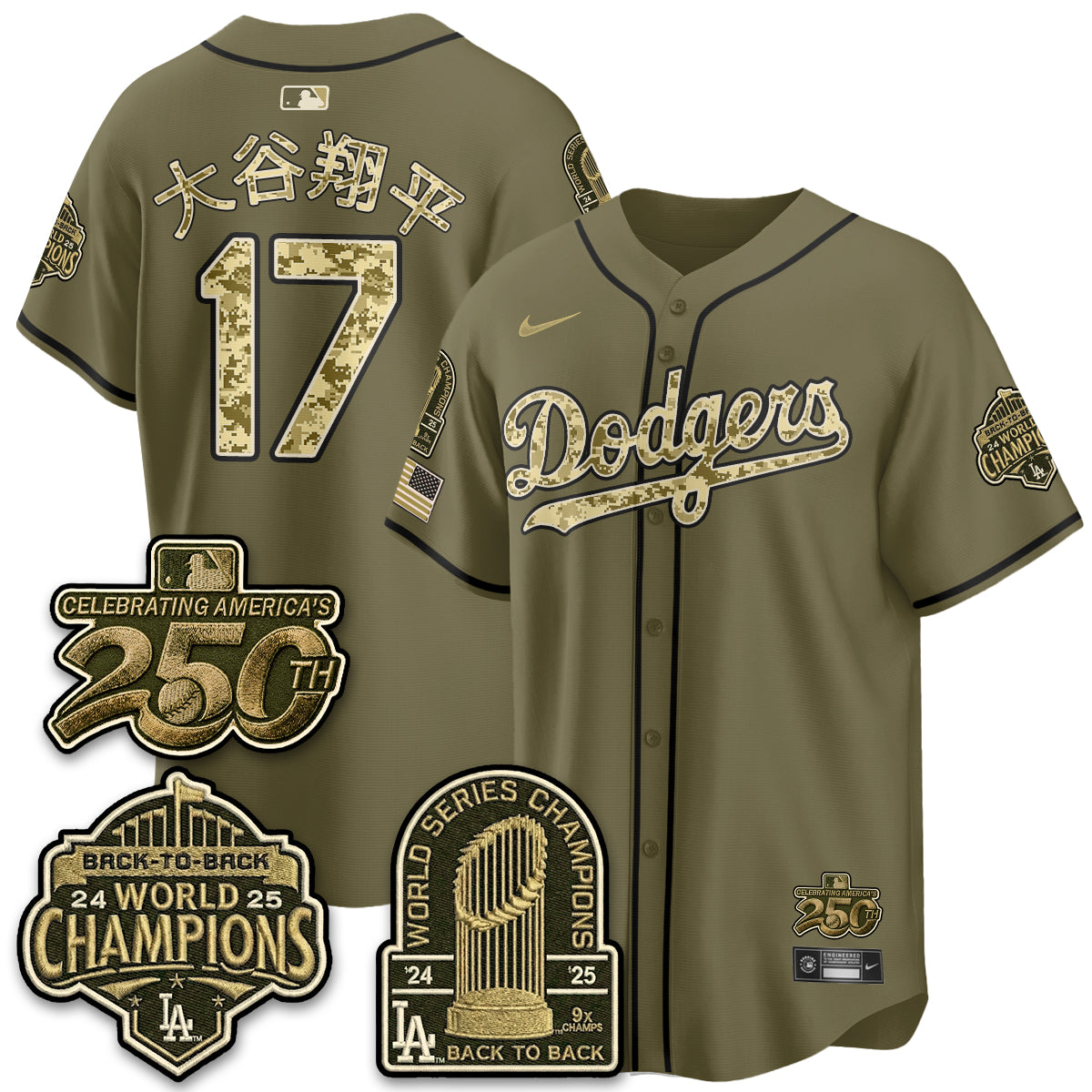 LAD Military Appreciation Game Day Jersey V2 - Stitched-DTD