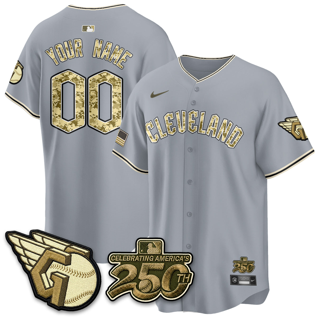 CLE Salute to Service 2026 Vapor Limited Custom Jersey - Stitched-DTD