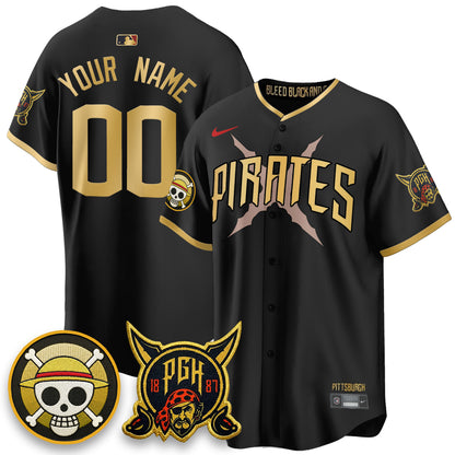 PIT 2026 City Connect x One Piece Vapor Limited Custom Jersey - All Stitched-DTD