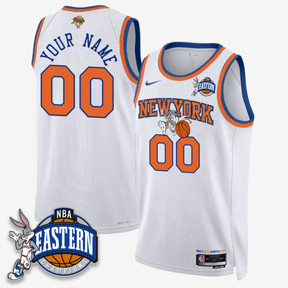 NYK 2026 NBA Finals x Bunny Vapor Custom Jersey - Stitched-DTD