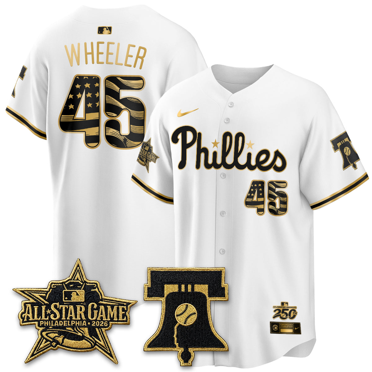 PHI Fourth of July USA Vapor Limited Jersey - Stitched-DTD