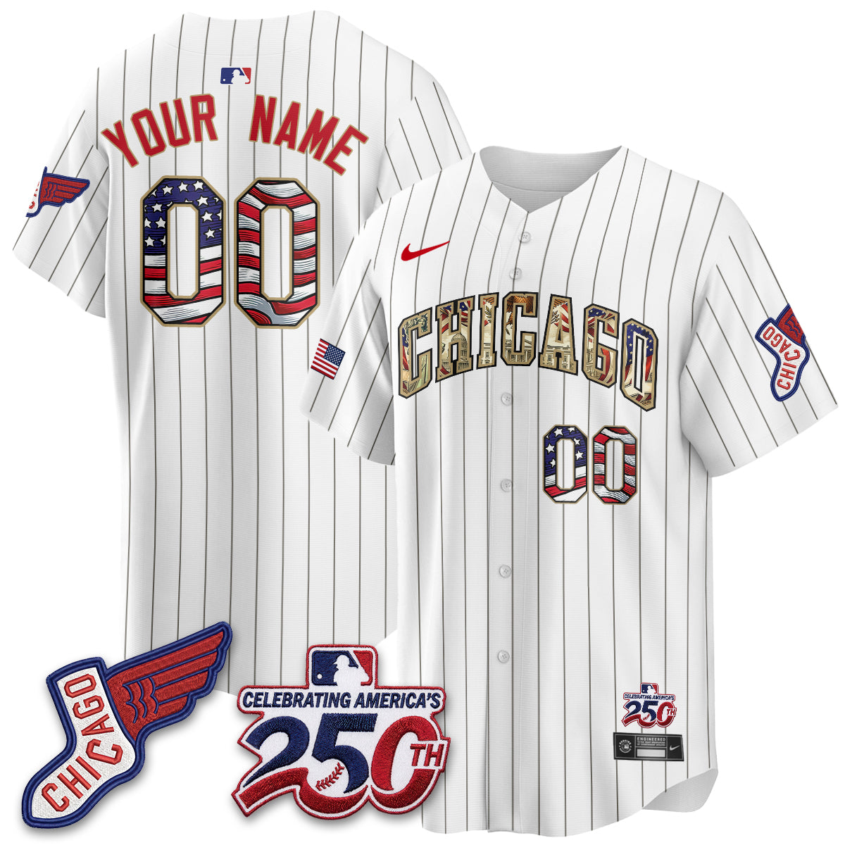 CWS 2026 Independence Day USA Vapor Custom Jersey - Stitched-DTD