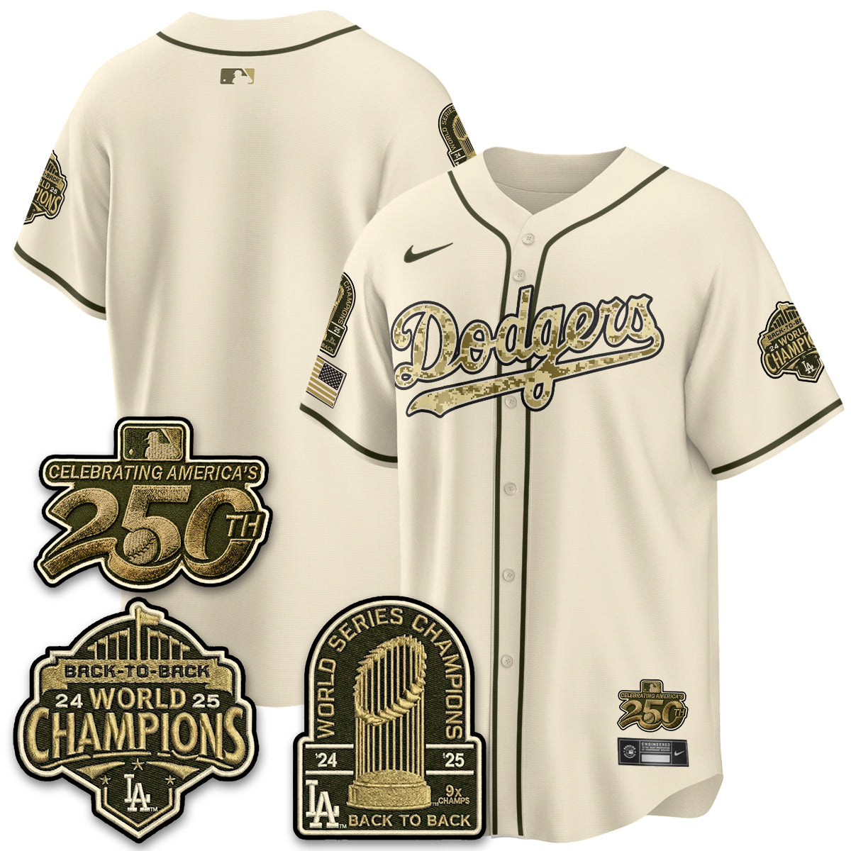 LAD Military Appreciation Game Day Jersey V2 - Stitched-DTD