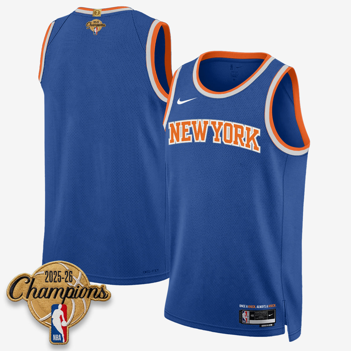 NYK 2026 Basketball Champions Vapor Jersey V2- Stitched-DTD