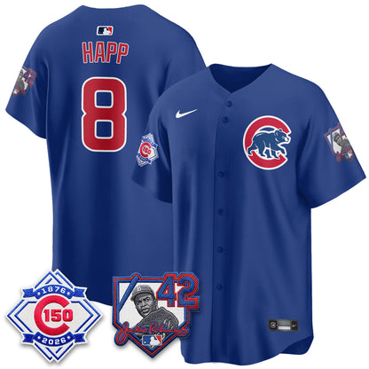 CHC 150th Anniversary & Jackie Robinson Day Patch Vapor Premier Limited Jersey - All Stitched-DTD