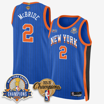 NYK 2026 Basketball Champions Special Edition Vapor Jersey V2- Stitched-DTD