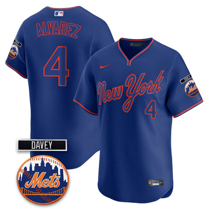 NYM 2026 Davey Johnson Memorial Vapor Limited Jersey - All Stitched-DTD