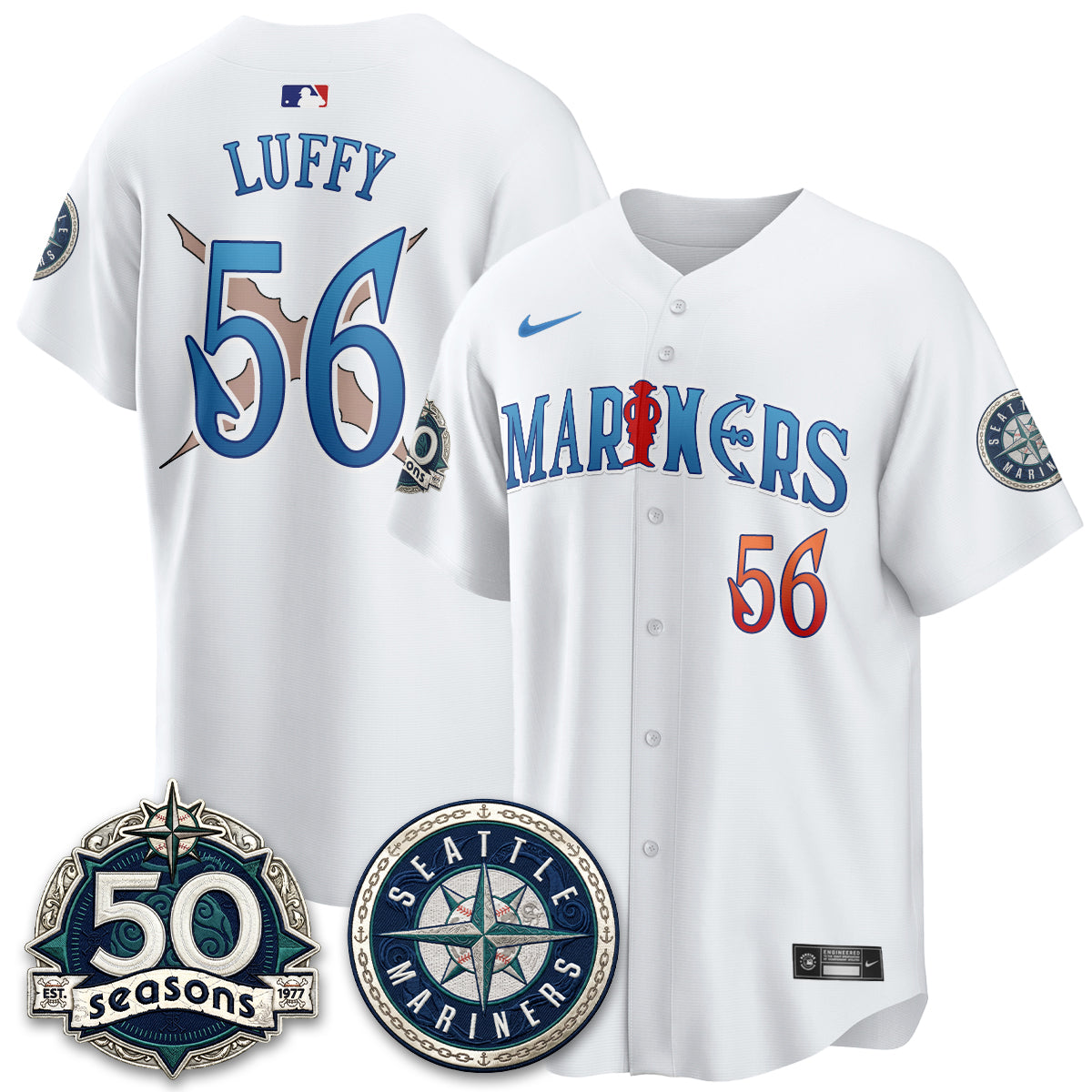 SEA x Japanese Cartoon Vapor Limited Jersey - Stitched-DTD