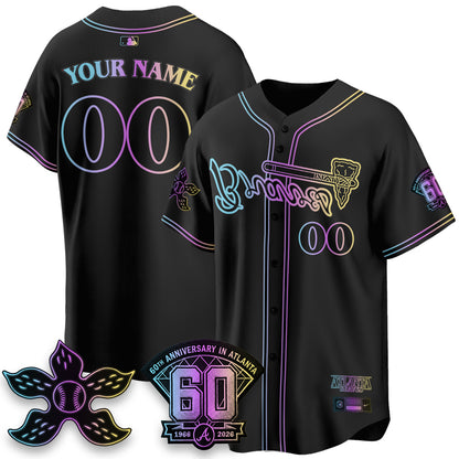ATL x Stranger Things Vapor Custom Jersey V2- Stitched-DTD