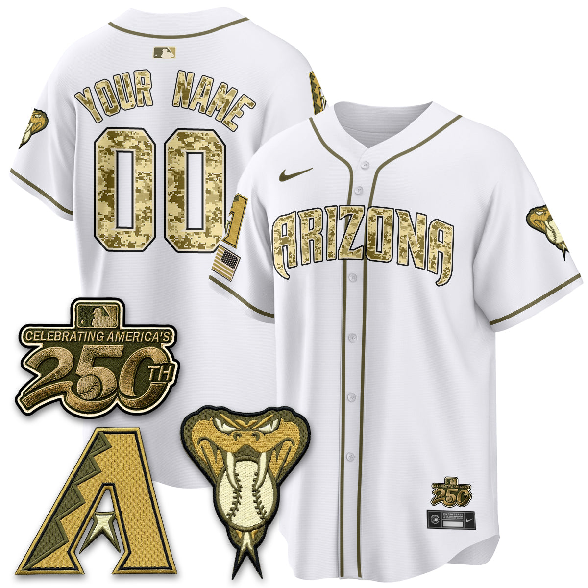 ARI Salute to Service 2026 Vapor Premier Limited Custom Jersey - All Stitched-DTD