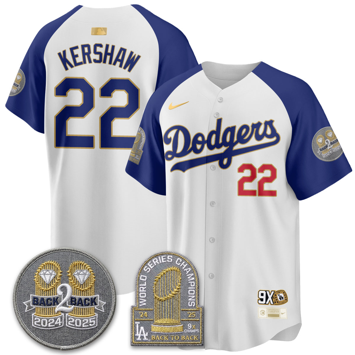 LAD Vapor Limited Jersey - Back to Back Champion - All Stitched-DTD